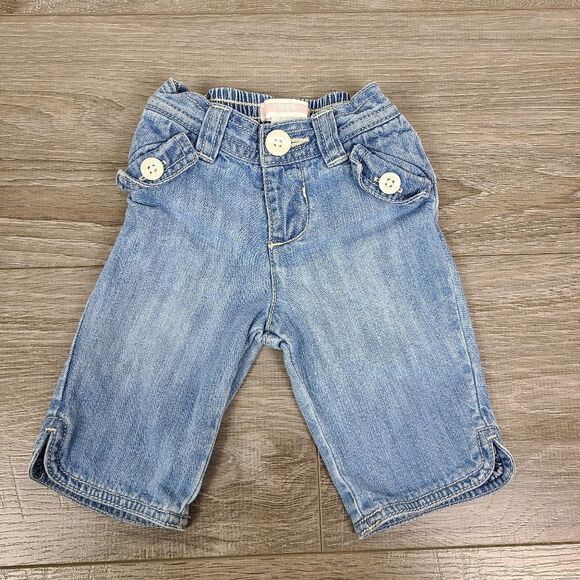 LOT of Baby Girl Jeans and Short Sleeve Onesie Size 0-3 months - Picture 12 of 16